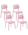 Gartenstuhl 4er Set TUPIZA Rosa