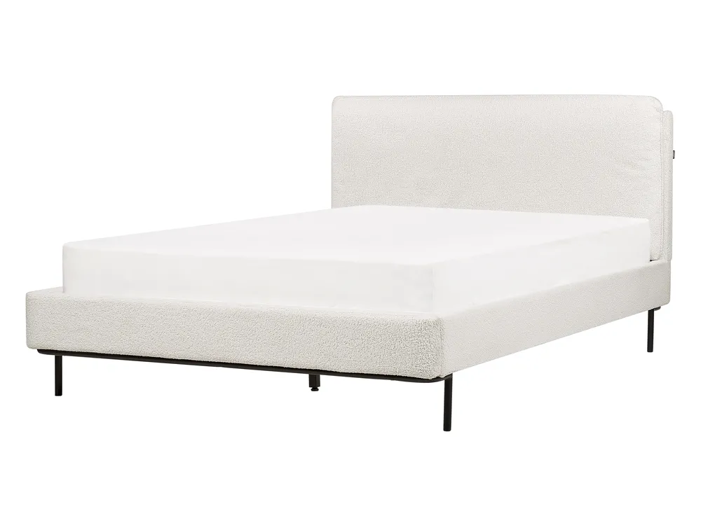 Krevet Buklé CORIO 140 x 200 cm Krem bijela_903225