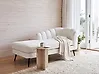 Rechtsseitige Chaiselongue ALLIER Bouclé Cremeweiß