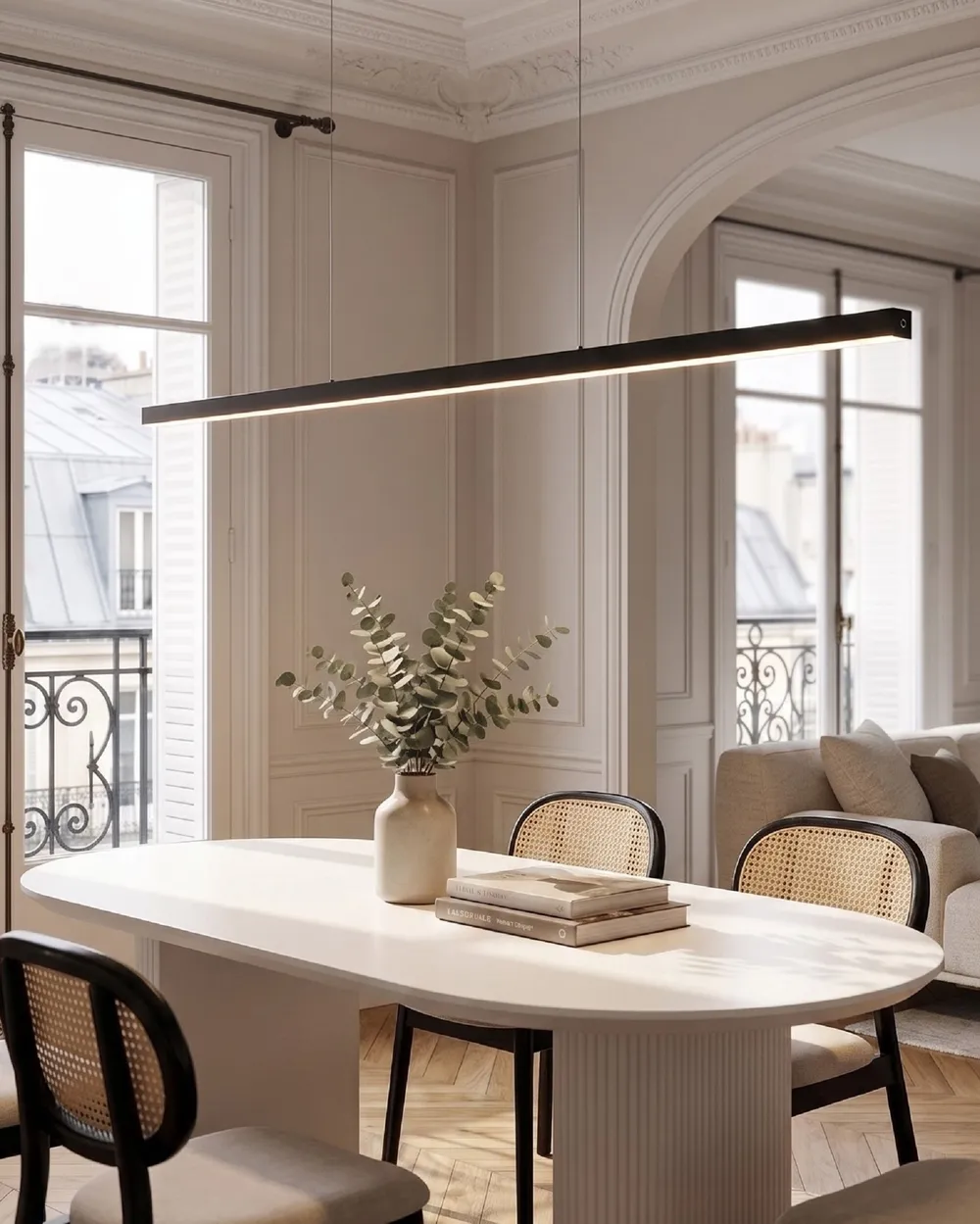 LED Pendant Lamp BADDANA Metal Black_1069438