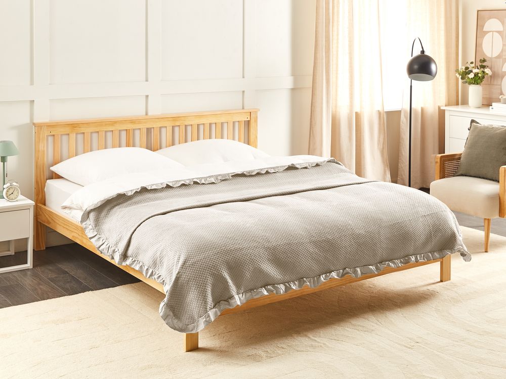 Sprei HATTON Katoen 200 x 220 cm Taupe