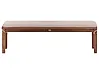 Gartenbank mit Auflage TUSCANIA 160 cm Eukalyptusholz Beige