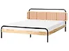 Bett mit Lattenrost Rattan BOUSSICOURT 180 x 200 cm Hellbraun