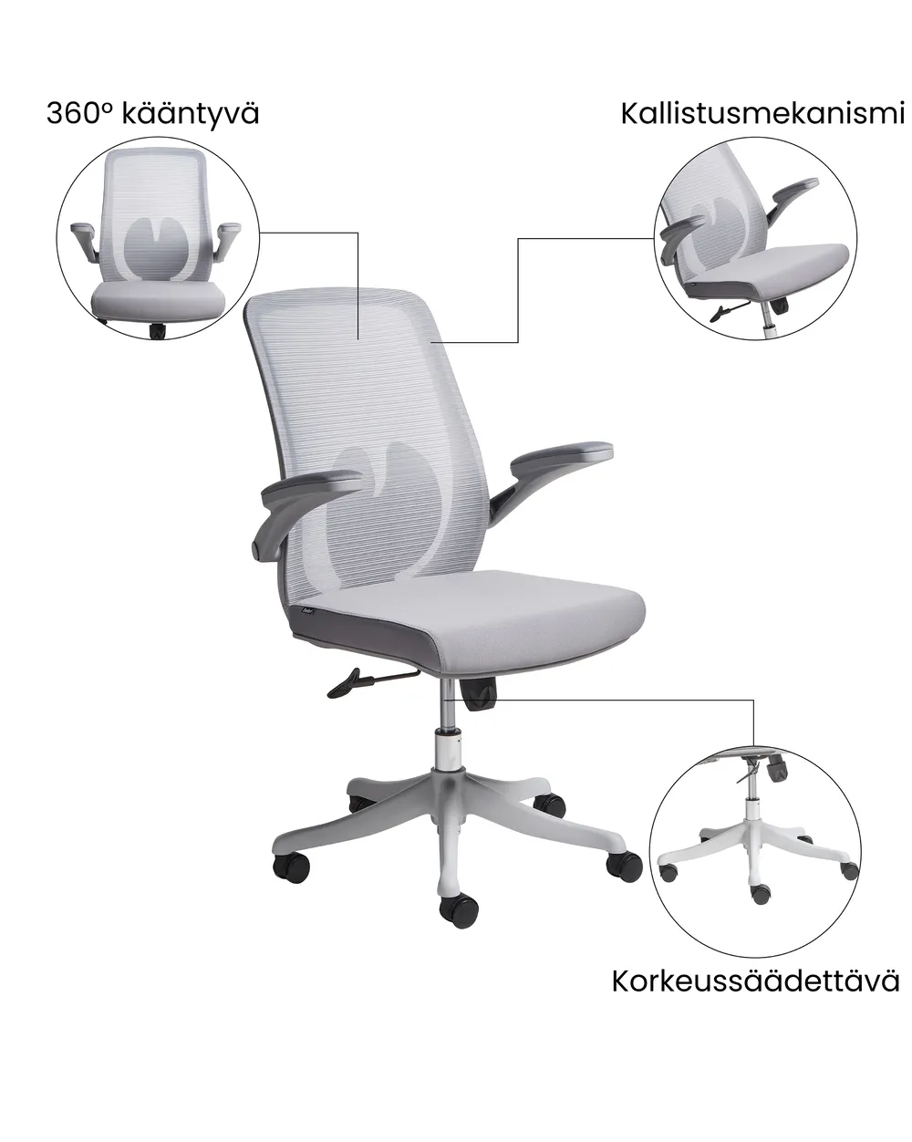 Chaise de bureau OVERLORD Gris_1073157