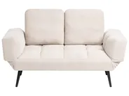 Sofa Bed 2 Seater BREKKE Boucle Off-White_1067995