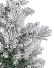 Künstlicher Weihnachtsbaum mit Schnee LED MALIGNE 90 cm Weiß_832050