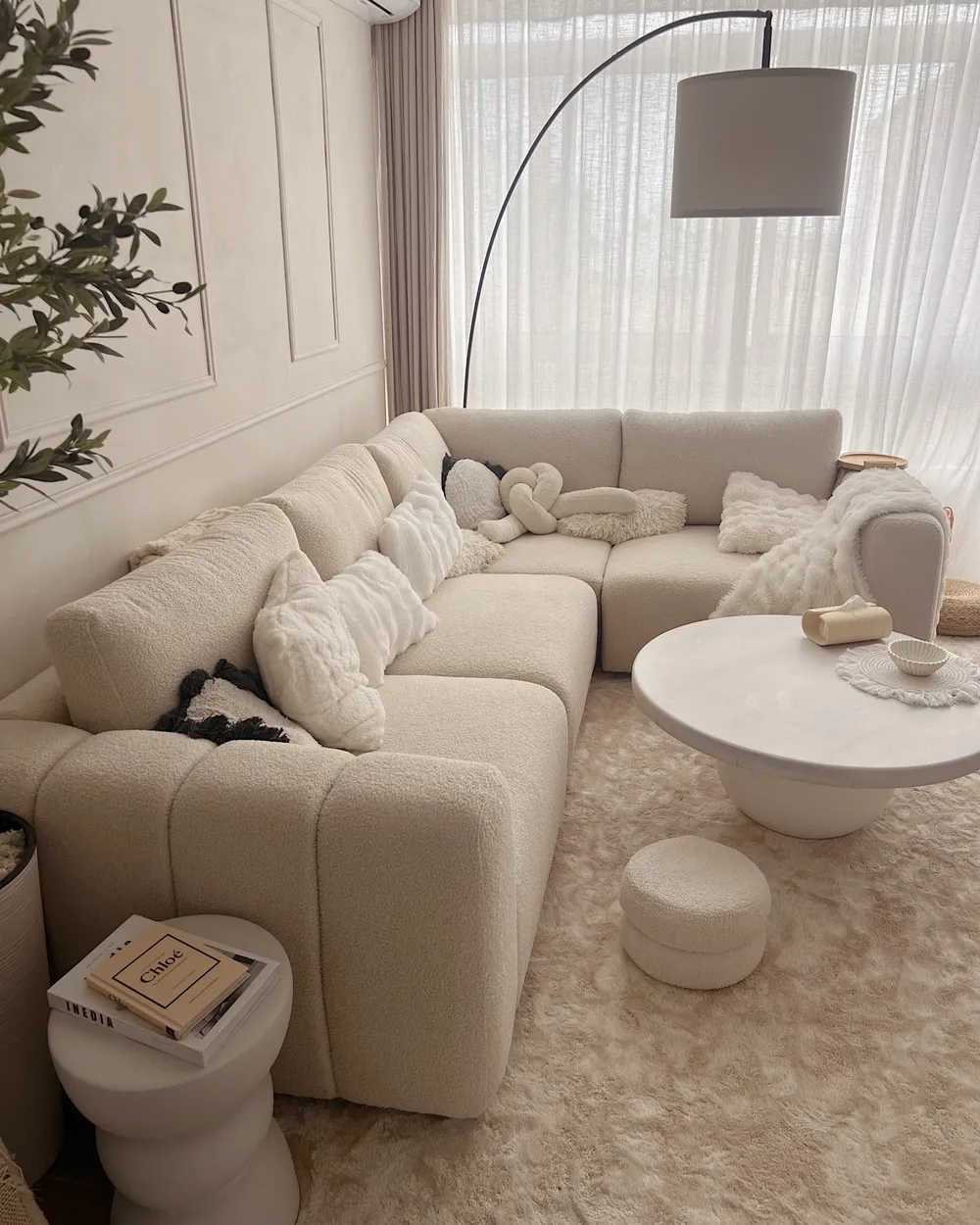 Corner Seat KIVVIK Boucle Off-White_1068673
