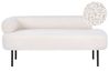 Linksseitige Chaiselongue MIRMANDE Bouclé Cremeweiß