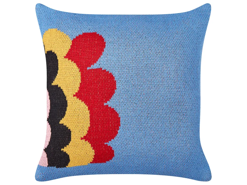 Dekokissen 2er Set PASHOT Baumwolle 45 x 45 cm Blau_905421