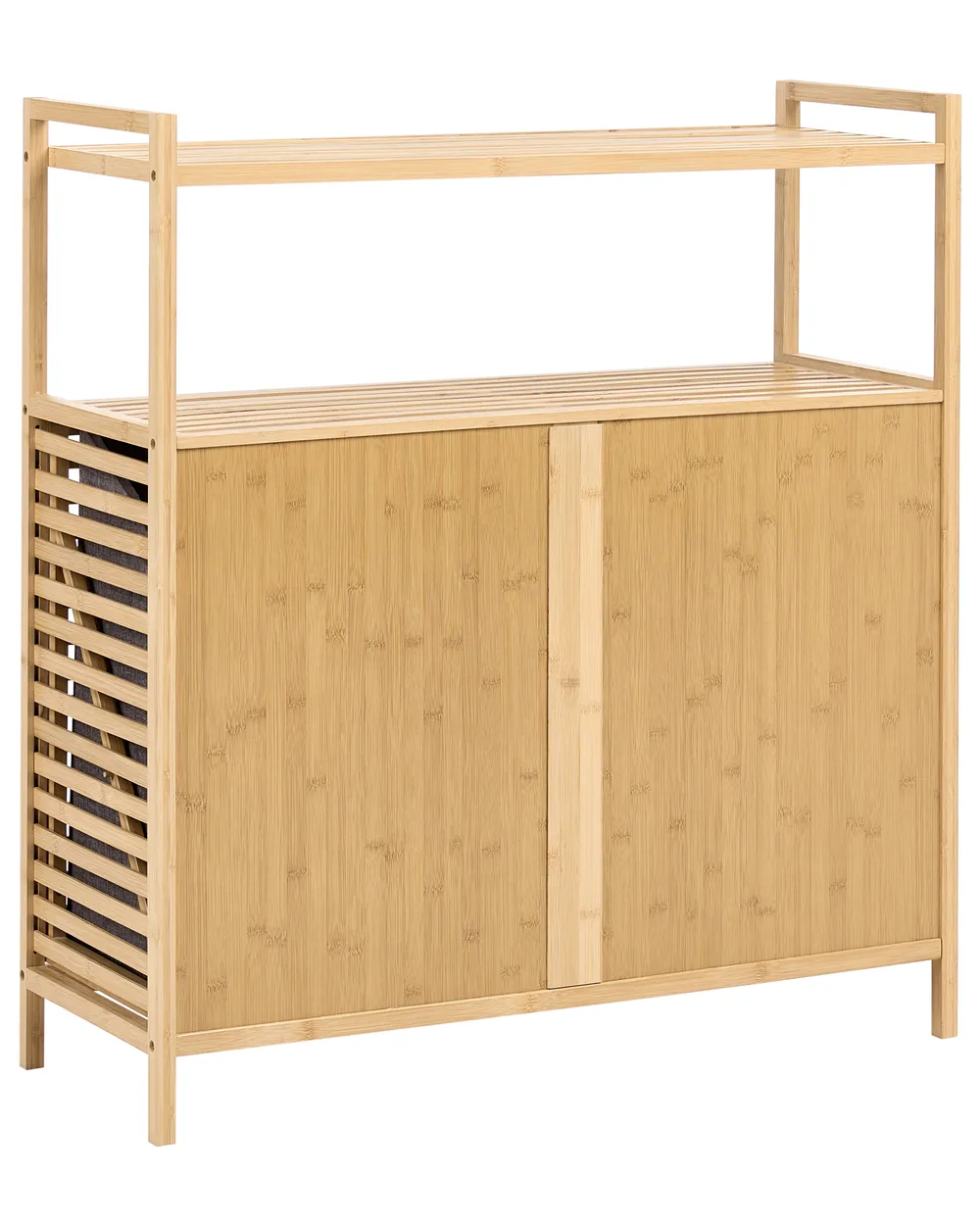 Uitklapbare wasmandkast CEJAR 88 cm Bamboe Lichtbruin_1144742