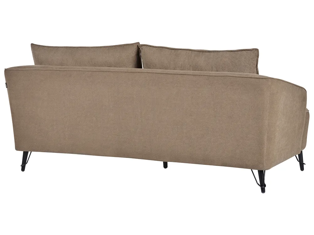 Sofa Set 5-Sitzer HOBRO Stoff Braun_949731