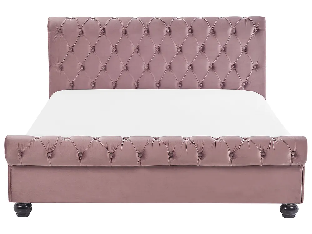 Vodeni krevet Samet AVALLON 160 x 200 cm Ružičasta_846757