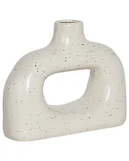 Flower Vase MOONEYE 19 cm Stoneware Off-White_935232