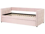 Ausziehbett Samtstoff CHAVONNE 90 x 200 cm Rosa_1022022