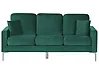 Sofa 3-Sitzer GAVLE Samtstoff Smaragdgrün