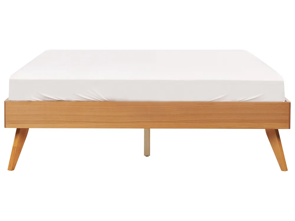 Bett ohne Kopfteil BERRIC 120 x 200 cm Naturfarbene Esche_1113850