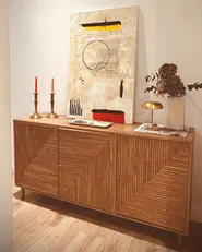 3 Door Sideboard RONGE Light Brown_1082893