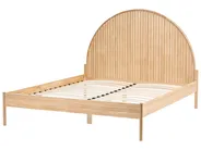 Bett mit Lattenrost Kiefernholz MASCORTEL 160 x 200 cm Hellbraun_1079535