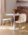 Esszimmerstuhl 2er Set ANKENY Kunstleder Hellbeige