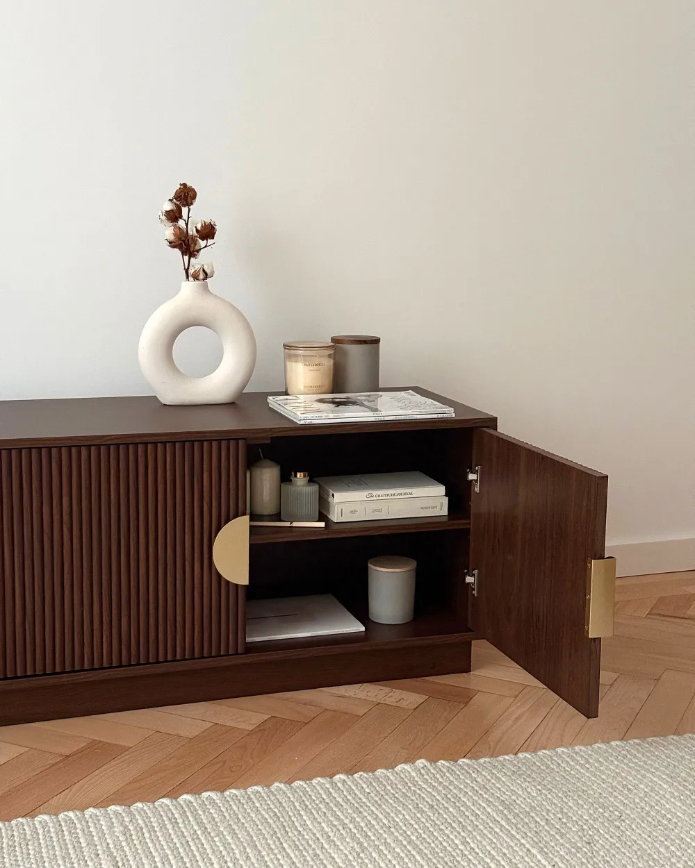 TV Stand NUMURKAH Dark Brown_1172799