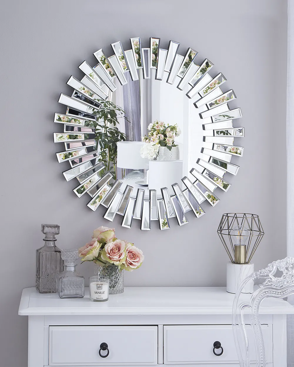 Wandspiegel CHOLET 70 cm 70 cm Silber_707021