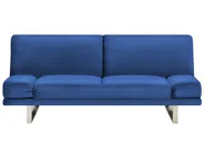 Sofa Bed 2 Seater YORK Velvet Navy Blue_764709