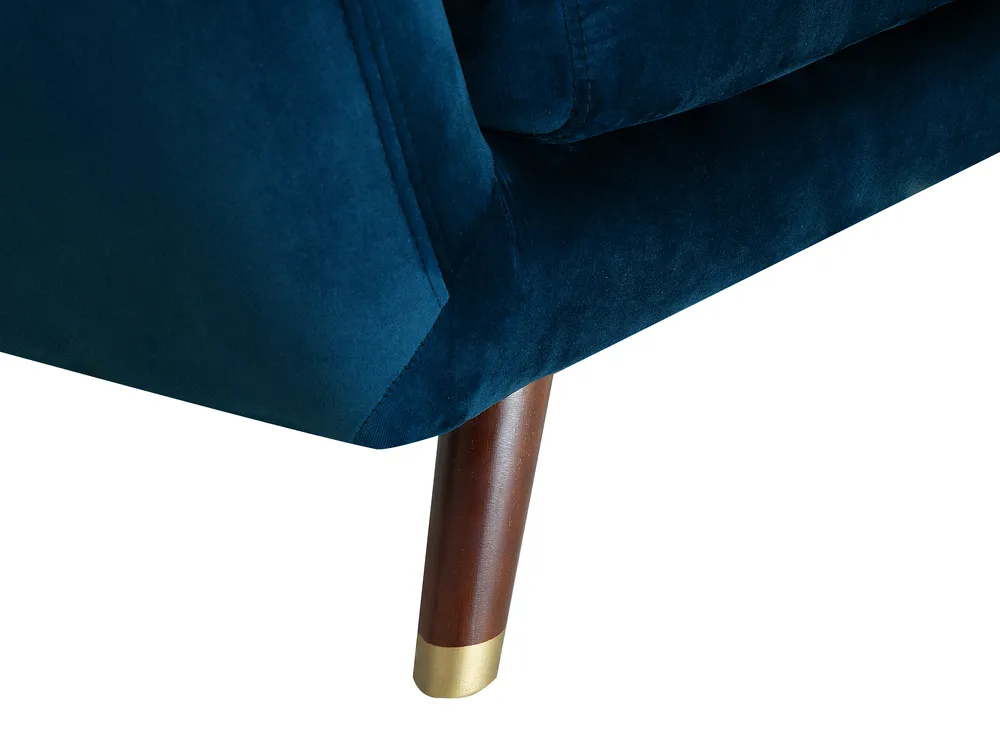 Sofa 3-Sitzer BODO Samtstoff Marineblau_738312