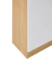 Vitrine mit Glastüren CYGNET 80 cm Weiß_996260