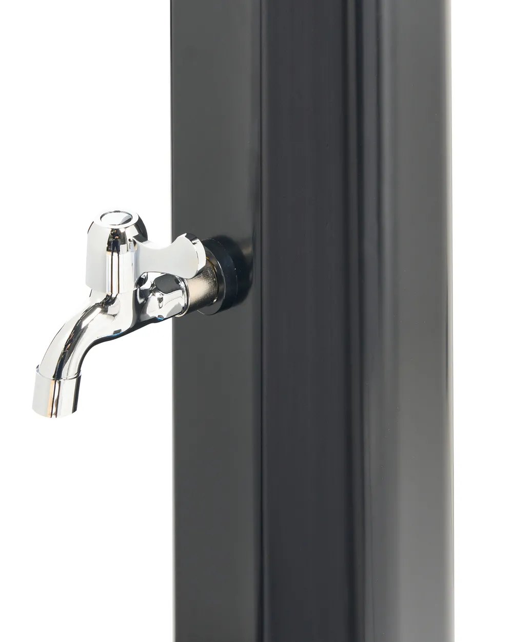 Freistehende solarbetriebene Gartendusche MARACAIBO Schwarz_973926