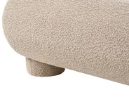 Bett mit Lattenrost Bouclé BAYEL 180 x 200 cm Taupe_1056387