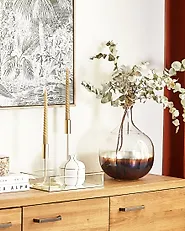 Blumenvase RAZALA 40 cm Glas Bunt_1183424