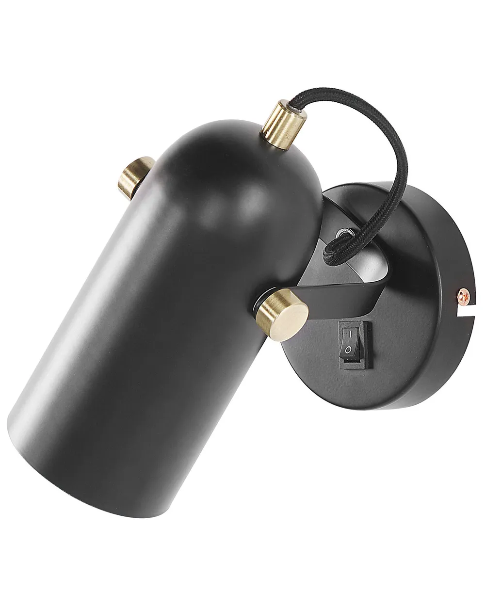 Spotlight Lamp TYRIA Adjustable Metal Black_772352