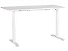 Schreibtisch elektrisch höhenverstellbar DESTINAS 160 cm x 72 cm Weiß