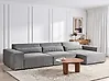 Modul Ecksofa 4-Sitzer HELLNAR Stoff Grau linksseitig