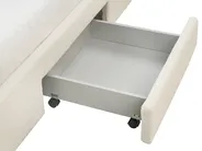 Bed with Storage Drawers SOUTRIN Boucle Off-White 160 x 200 cm (EU King Size)_993478