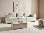 Modular Sofa 3 Seater AXEBO Boucle Off-White_1075491