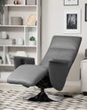 Relaxfauteuil PRIME inclusief voetensteun Kunstleer Grijs