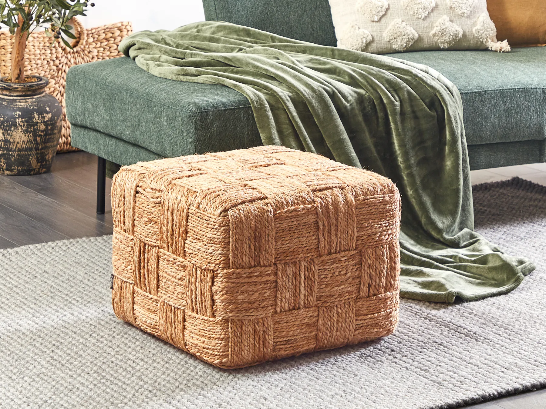Pouffe HOSRI Jute Beige_886881