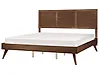 Bett mit Lattenrost ISTRES 180 x 200 cm Dunkle Esche