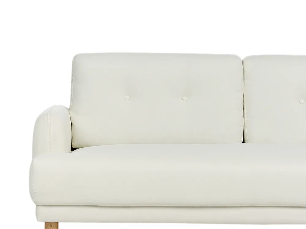 Living Room Set 4 Seater TUVE Fabric Off-White_911617