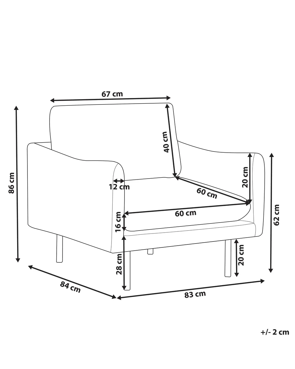 Sessel VINTERBRO Chenillegewebe Goldbraun_907057