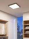LED Deckenlampe TIVORA mit Fernbedienung mit Dimmer Schwarz
