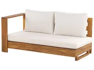 Garten Ecksofa mit Tisch 5-Sitzer MARETTIMO zertifiziertes Akazienholz Cremeweiß rechtsseitig_953839