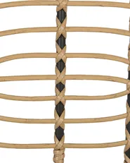 Set mit 2 Stühlen und Sitzkissen PRATELLO Polyrattan Naturfarben_868036