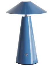 Kabellose LED Tischlampe APAYAO mit Dimmer Metall Blau_955112