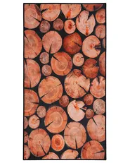 Rug KARDERE Brown 80 x 150 cm_715456
