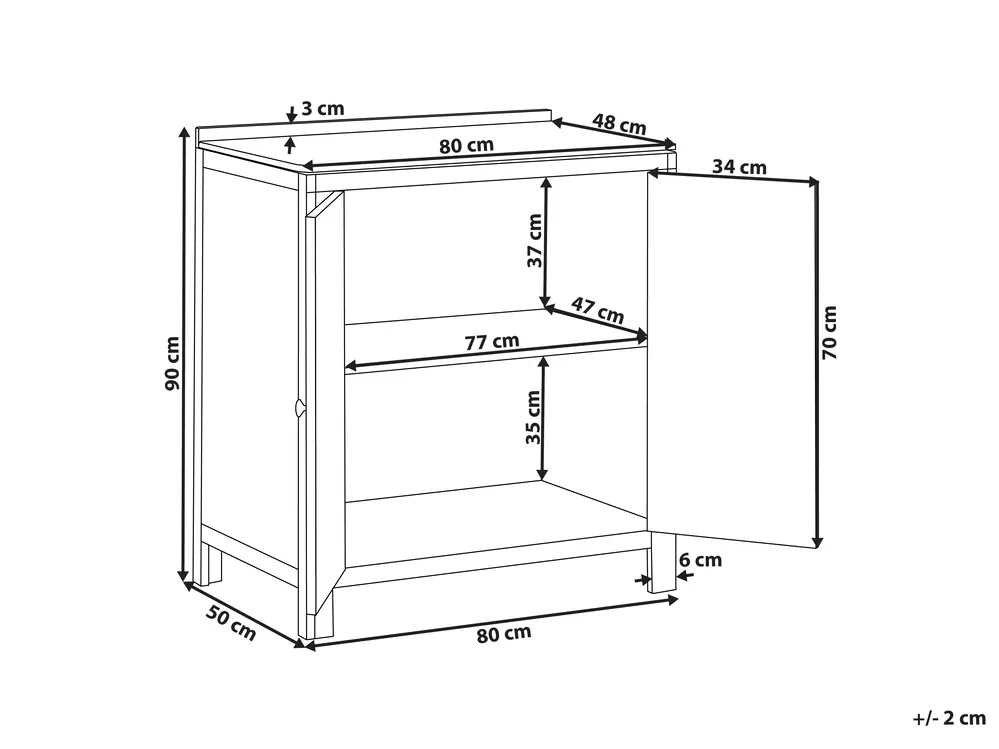 Outdoor-Küchenschrank VENOSA Braun Akazienholz_984379