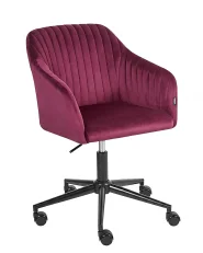 Desk Chair VENICE Velvet Burgundy_1132241