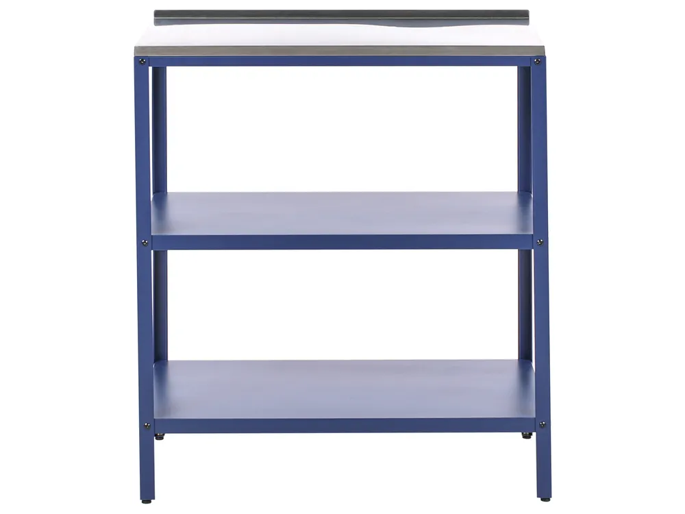 Outdoor-Küche 2er Set mit Spüle VILAMA Blau_974696