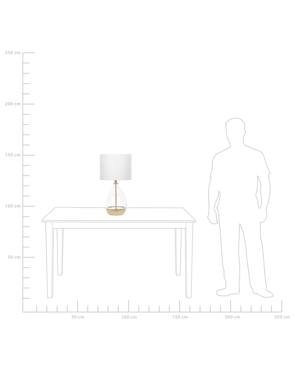 Tischlampe OKARI Glas Weiß_823056